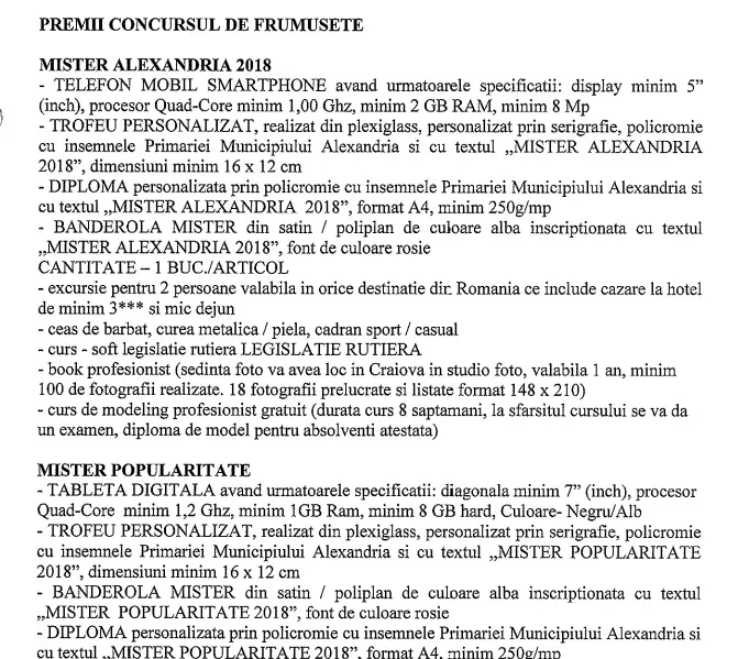 În timp ce olimpicii teleormăneni iau premii de 250 de lei, tinerii frumoși sunt premiați cu tablete și smartphone-uri...