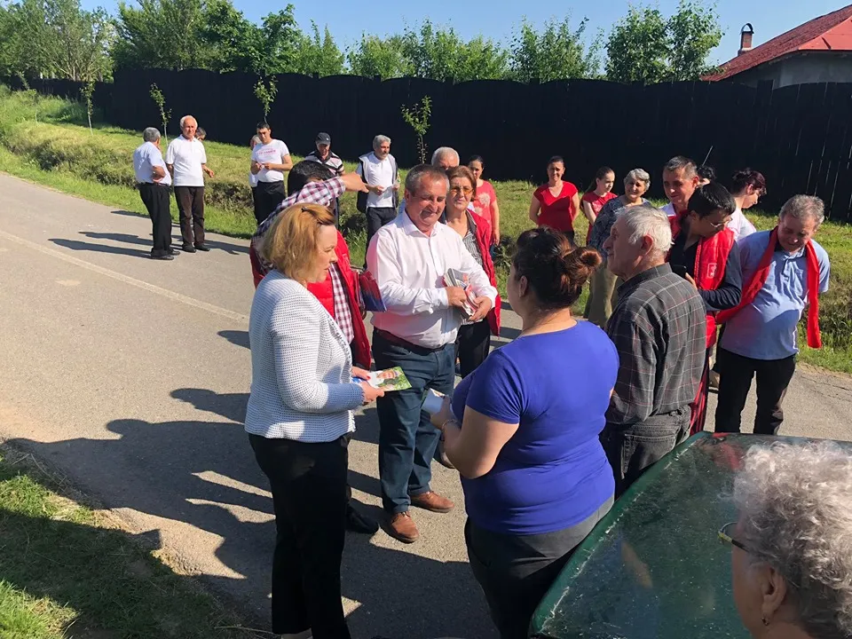 Carmen Dan a făcut campanie electorală în Teleorman