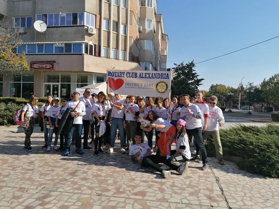 Flash Mob la Alexandria de Ziua Internațională a Inimii