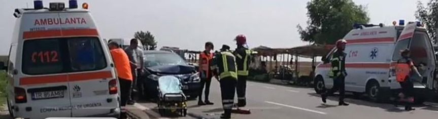 Accident rutier la ieșirea din Vitănești