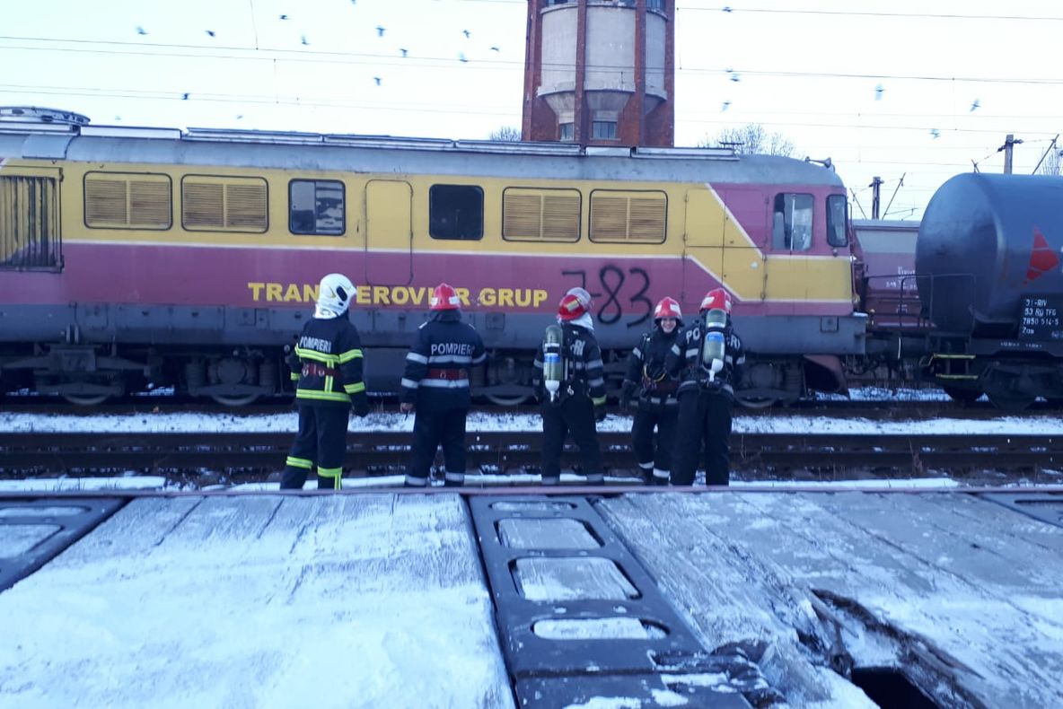 Scurgeri de propilenă dintr-un vagon, în gara Roșiorii de Vede