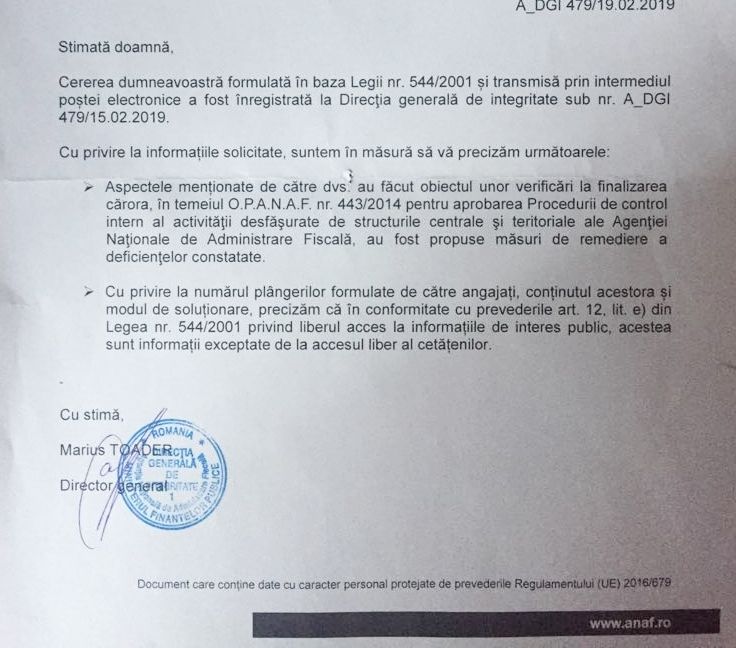 Activitatea Inspecției Fiscale Teleorman este blocată în continuare. ANAF știe, dar nu face nimic