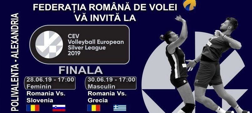 Finalele echipelor naționale de volei (feminin și masculin) se vor disputa la Alexandria