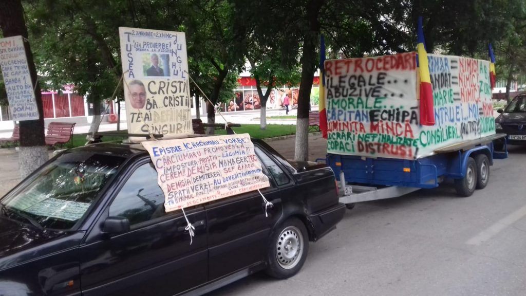 Protest inedit la Roșiorii de Vede
