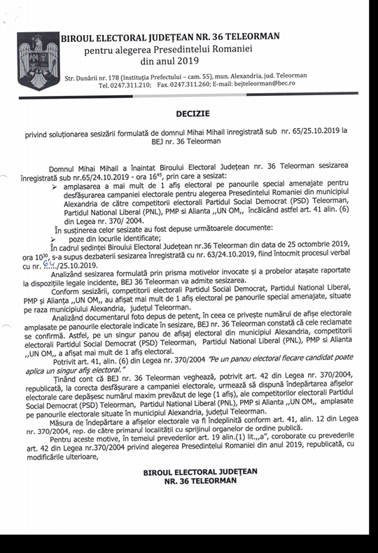 Partidele politice din Teleorman încalcă legea afișajului electoral