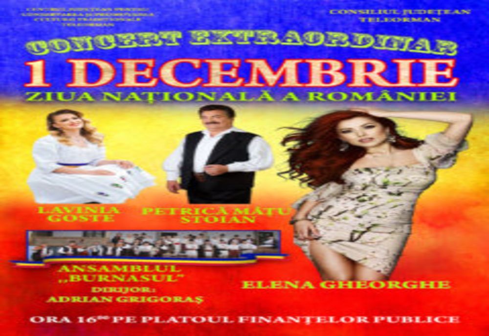 Programul evenimentelor de 1 Decembrie,  la Alexandria