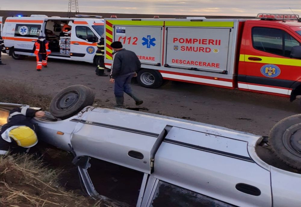 FOTO. Accident în Teleorman. Două persoane, încarcerate