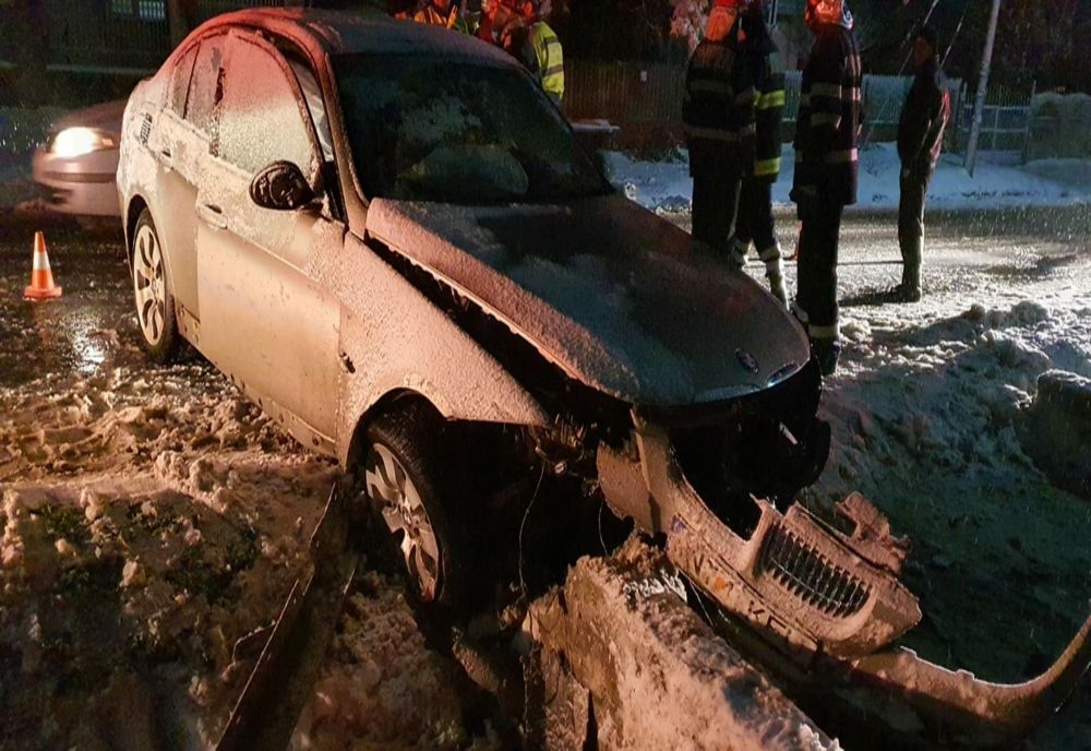 FOTO. O persoană rănită într-un accident rutier în Videle