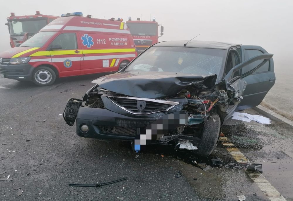Accident pe centura Alexandriei. Trei persoane la spital