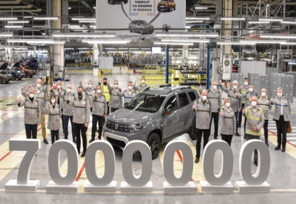 Vehiculul aniversar, cu numărul 7 milioane, produs la Dacia Mioveni