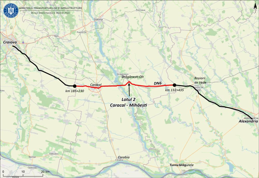 S-a semnat contractul pentru reabilitarea DN 6 Alexandria-Craiova