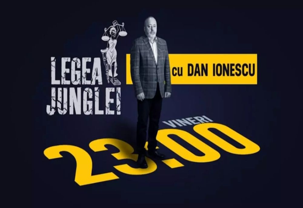 ”LEGEA JUNGLEI”, O NOUĂ EMISIUNE-EVENIMENT LA REALITATEA PLUS. ÎN FIECARE VINERI, DE LA ORA 21:00, CU DAN IONESCU - VIDEO