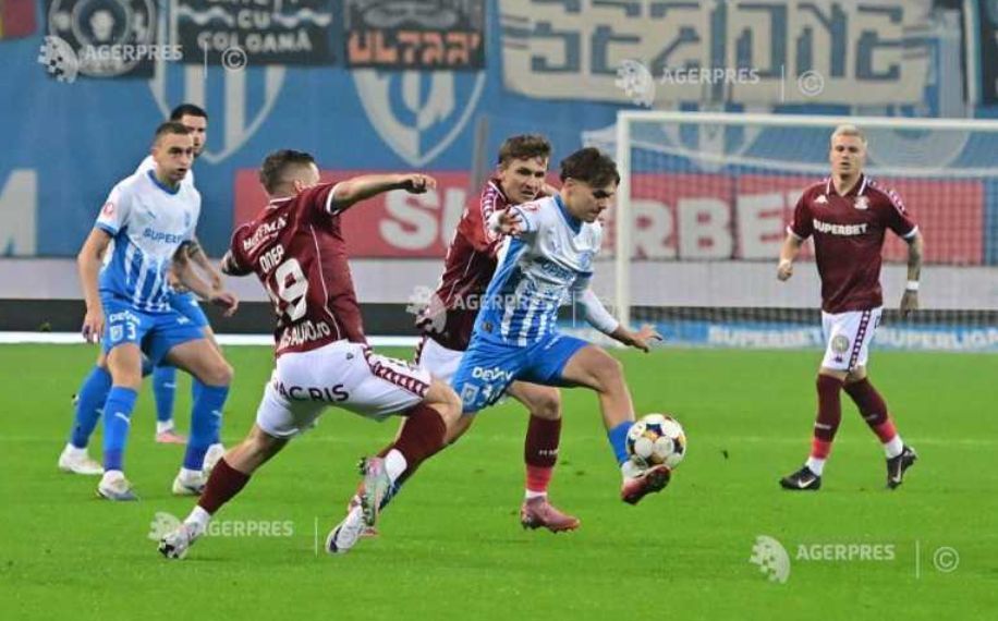 Fotbal: Rapid București - Universitatea Craiova 1-1, în Superligă