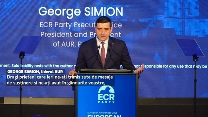 George Simion, mesaj de forță de la Cluj: Apărăm lumea liberă din inima Europei