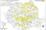 Alertă hidrologică. Cod galben și Cod portocaliu de inundații, până sâmbătă la prânz