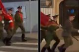 Alertă în capitala Rusiei. Soldații care repetau pentru paradă au rupt-o la fugă în adăposturi - VIDEO