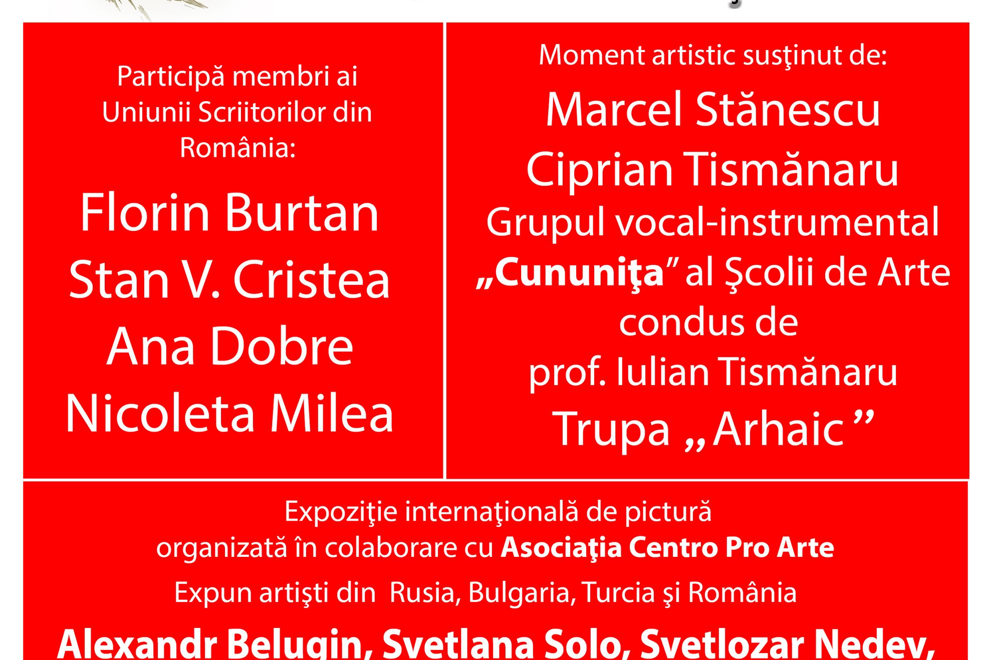 Ziua Culturii Eminesciana 2019