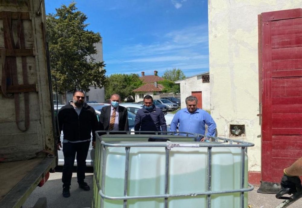 Donație pentru Teleorman! 5.000 de litri de hipoclorit au ajuns în județ