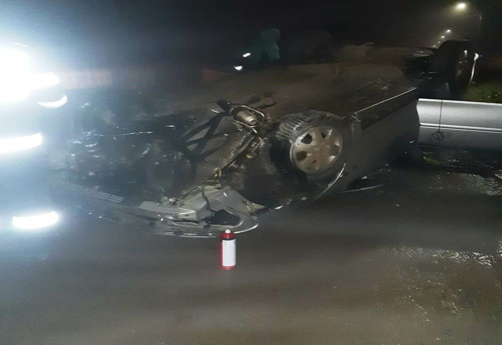 Teleorman: La spital, după ce s-a răsturnat cu maşina