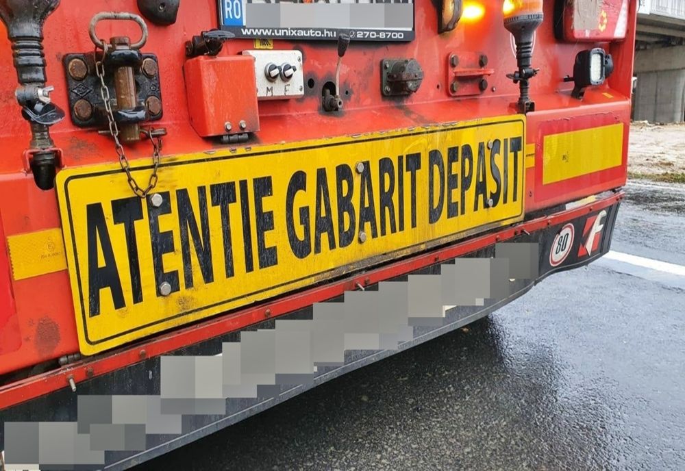 Transport agabaritic duminică seară 