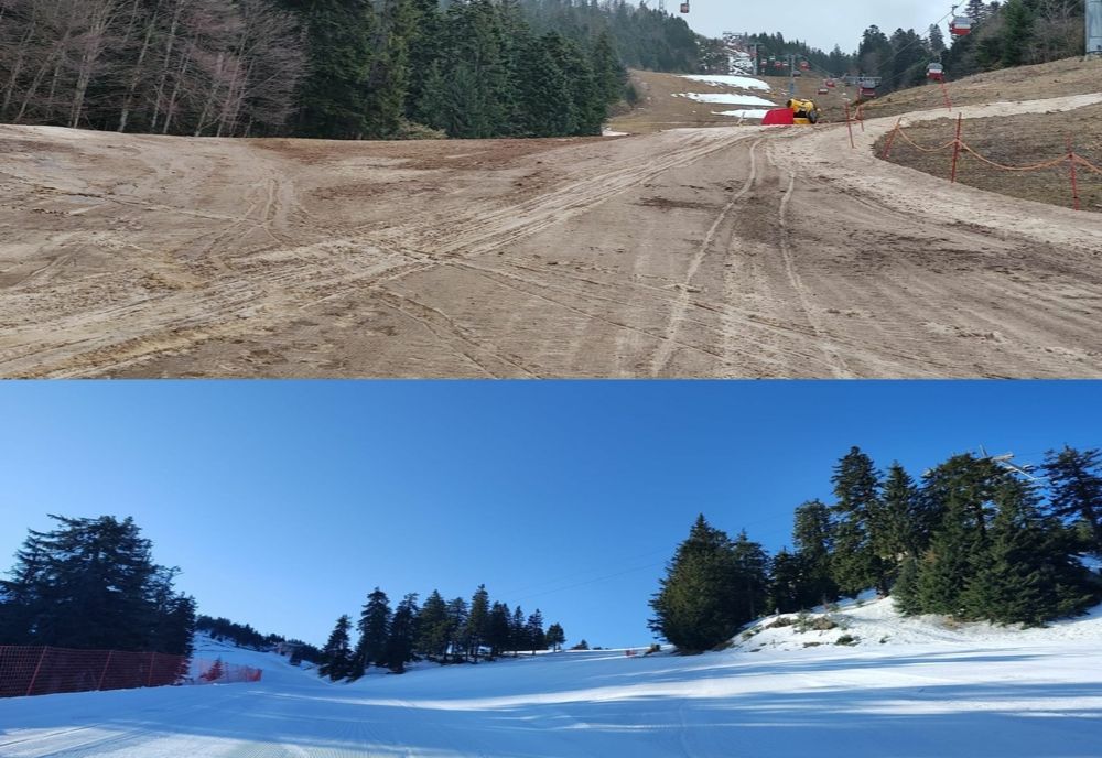 De astăzi nu se mai schiază în zona inferioară a Masivului Postăvarul