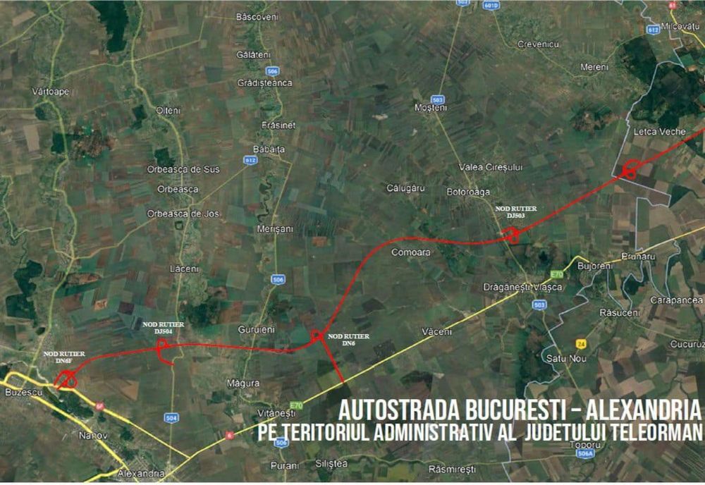 AU FOST FINALIZATE ANALIZELE TEHNICE PENTRU DRUMUL DE MARE VITEZĂ BUCUREȘTI-ALEXANDRIA