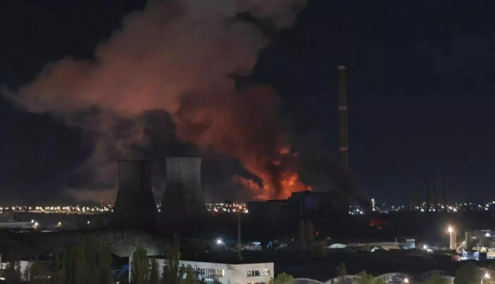 Incendiu stins la CET Vest