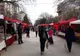 Centrul istoric al Alexandriei, acoperit de tarabe roșii
