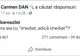 Carmen Dan își strigă frustrarea pe Facebook